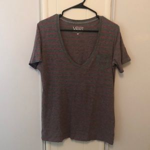 Short sleeve v-neck Vans t-shirt